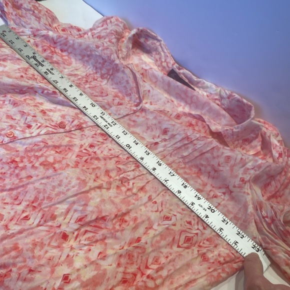 Gloria Vanderbilt Pink Print Blouse - Picture 5 of 7